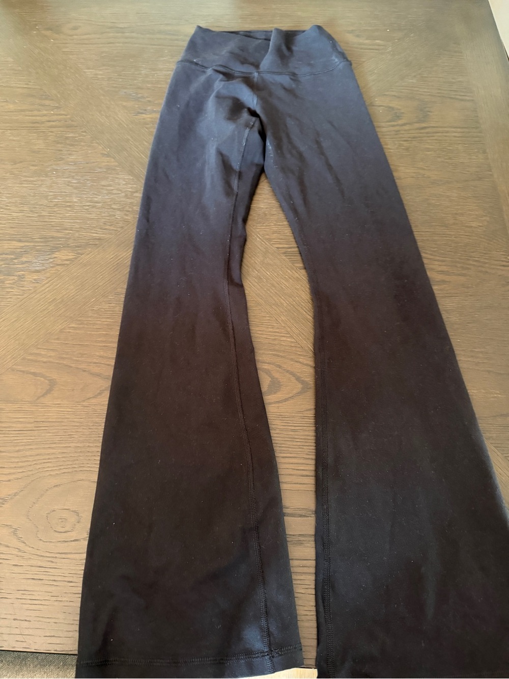 aerie Black Flared Leggings with High Waistband